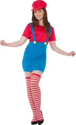 Produktbild von Super Mario Klempner Rot Damen Kostüm M