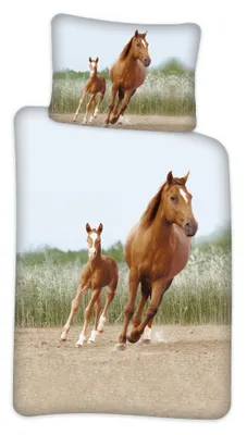 Productafbeelding van Sweet Horse Dekbedovertrek paarden - 100 x 140 cm