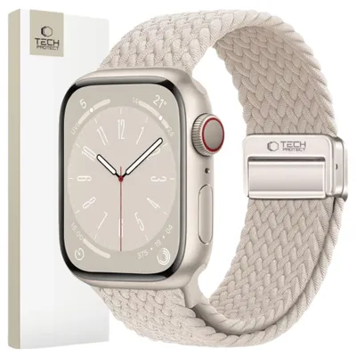 Produktbild von Tech-Protect watch strap NylonMag Apple Watch 42/44/45/49mm, starlight