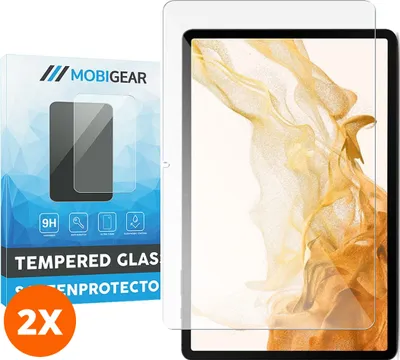 Produktbild von Mobigear 9.00 Samsung Galaxy Tab S9 Plus Panzerglas Gehärtetes Glas Displayschutz - Hüllenfreundlich (2er Pack)