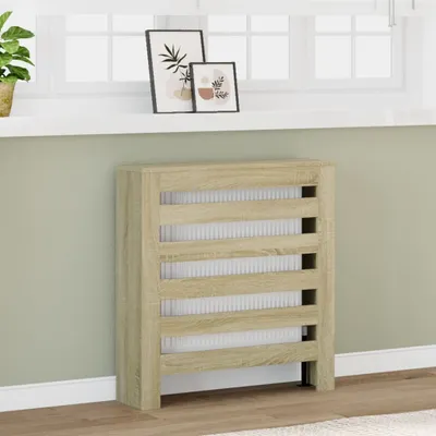 Produktbild von vidaXL Panele grzejnikowe dąb sonoma 78x20x82 cm materiał drewnopochodny