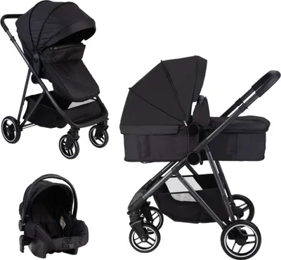 Image de X Adventure Poussette 3 en 1 Rover Noir