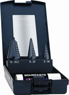 Produktbild von EXACT Schälbohrer - Set, Gr. 1-3 HSS TIALN  mit  Paste 50118