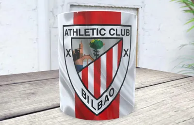 Kaffeetasse für Fußballfans, Spanien, Euskadi, 330 ml, Keramik, weiß