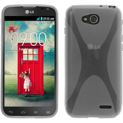 Produktbild von PhoneNatic Case kompatibel mit LG L90 Dual - clear Silikon Hülle X-Style Cover