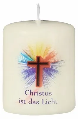 Produktbild von Osterkerze Osternachtskerze „Christus ist das Licht“ 6 x 5 cm