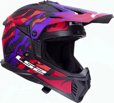 Obrázok produktu pre Ls2 Mx708 Fast Ii Grotesk Ece 22.06 Offroadová prilba Čierna XL Čierna XL