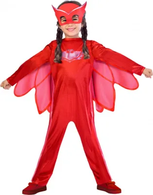 Produktbild von amscan Kinderkostüm PJ Masks Eulette rot 5-6 Jahre