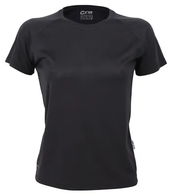 Image de Cona Sports - T-shirt « Rainbow Tech » pour femmes LT3460 (S) (noir)