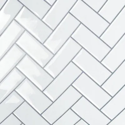 Productafbeelding van Wit 6-tegels patroon, 305 x 305 cm - Tegelstickers voor keuken en badkamer - Waterbestendig - Wandbekleding voor woonkamer