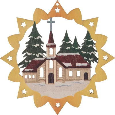 Produktbild von Baumbehang Bergkirche bunt (VE 6) BxH 6x6cm NEU
