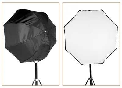 Zdjęcie produktu dla Przenośny ośmiokątny parasol-softbox-reflektor o średnicy 120 cm / 47,2 cala do lampy błyskowej