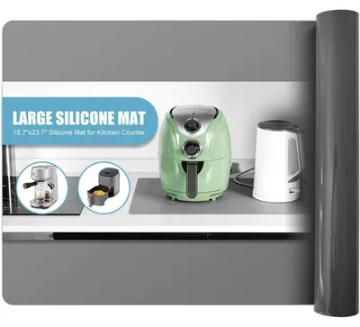Produktbild von Silikonmatte Rutschfest Hitzebeständig 50x70cm Grau