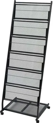 Produktbild von Zeitschriftenständer 47,5×43×133 cm Schwarz A4
