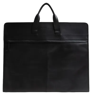Productafbeelding van The Chesterfield Brand Leer kledingzak Carson Leather Suiter Black zwart
