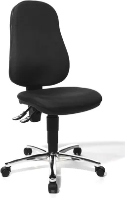 Produktbild von Topstar Drehstuhl Point 60 schwarz mit gepolstertem Rücken ohne Armlehnen 434803