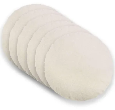 Produktbild von vidaXL Kissenbezug 6 pcs HEERLEN Creme Ø 40 cm Bouclé