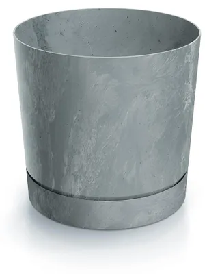 Produktbild von Blumentopf TUBO P Betonoptik 17,8 cm Farbe: grau