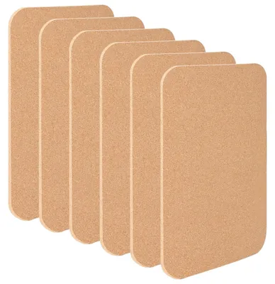 Image de Lot de 6 sous-verres en liège, dimensions 30 x 20 cm, pour protéger les tables