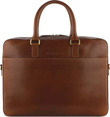 Image de bugatti Cuir mallette sac d'ordinateur portable pour ordinateur portable Briefcase Cognac brun