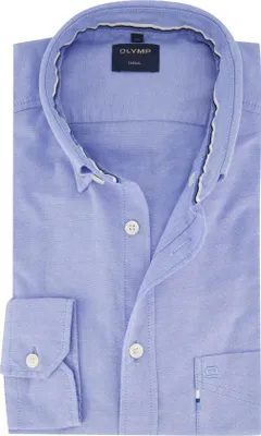 Produktbild von Olymp Hemd hellblau lässig Button-Down-Kragen