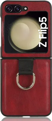 Produktbild von König Design Hülle kompatibel mit Samsung Galaxy Z Flip5 Kunststoff Soft Handyhülle - Handy Case Rot