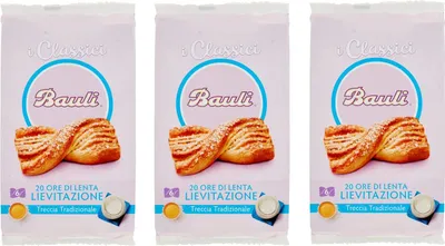 Produktbild von 3x Bauli Treccia Tradizionale Blätterteigzopf Zopf Traditionell Packung à 240g,Jede Packung enthält 6 Zopf à 40g