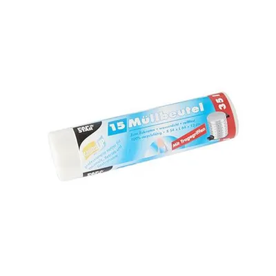 Produktbild von Papstar Müllbeutel mit Tragegriffen, HDPE 35 l 64 cm x 54 cm transparent, 20 x 15 Stück