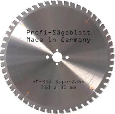 Produktbild von HM SWZ Kreissägeblatt 350 x 30 Z = 54 SWZ nagelfest Sägeblatt Ersatzsägeblatt für Bauholz Naturholz Brennholz Hartholz Faserplatten Leimholz Wippsäge Tischkreissäge Kreissäge Gehrungssäge Kappsäge