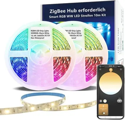 Produktbild von Smart RGBW Led-Strip - 10 Meter - Dimmbar - Warm Weiß - Sfeerlicht