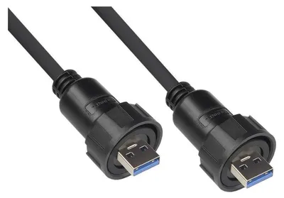 Produktbild von Good Connections Industrie-Stecker S4 -USB 3.0 A-A 1m Kabel