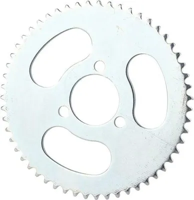 Imagen del producto de Transmisión de 55 dientes de metal para patinetes eléctricos, con 3 orificios. Duradera, ligera y fácil de instalar