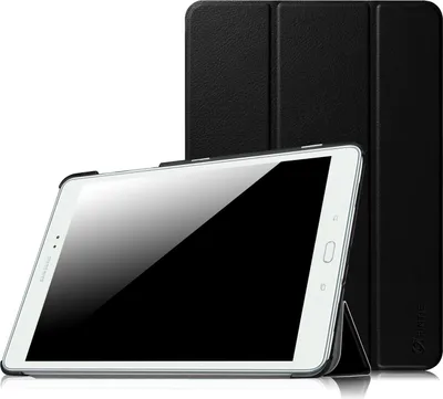 Produktbild von Fintie Hülle für Samsung Galaxy Tab A 9.7 Zoll T550N / T555N Tablet-PC - Ultra Schlank Superleicht Ständer SlimShell Cover Schutzhülle Etui mit Auto Schlaf/Wach Funktion, Schwarz