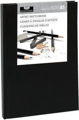 Zdjęcie produktu dla Royal & Langnickel Hardbound Szkicownik 80 A5 110 g Black