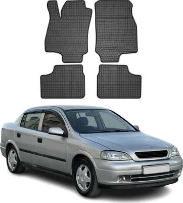 Immagine prodotto di 1998-2009 Opel Astra G tappetini in gomma nera 4 pz