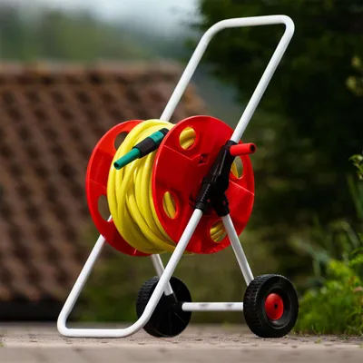 Produktbild von Grafner® Schlauchwagen + Gartenschlauch 30m + Anschlusset