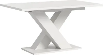 Produktbild von Kulissen-Esstisch >Motion< ausziehbar bis 190cm, in Weiß - 150/190x76x90cm (BxHxT)