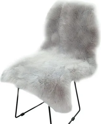 Produktbild von Hochflor-Teppich Teppich Faux Lammfell Schaffell Weicher Flauschiger Grau