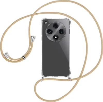 Produktbild von Handykette Backcover-Schutzhülle mit Band (Metall silberfarben) für Oppo Find X8 Pro 5G - caramel