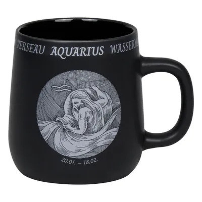 Produktbild von Könitz Becher Sternzeichen Wassermann, Tasse, Kaffeetassen, New Bone, Schwarz, 395 ml, 1172392882