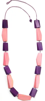 Produktbild von Lange Kette Hanni mit Holzelementen von collezione alessandro
