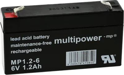 Image de Powery batterie au plomb (multipower) MP1,2-6