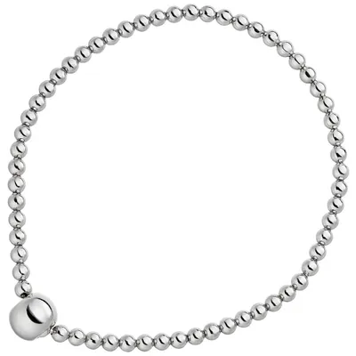 Produktbild von Armband aus 925 Silber Kugelarmband Silberarmband endlos elastisch dehnbar