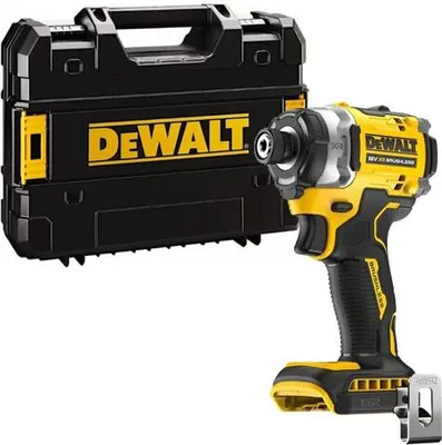Zdjęcie produktu dla DeWALT DCF860NT-XJ, Sterownik udarowy, Uchwyt pistoletowy, 1/4", Czarny, Żółty, Bezszczotkowy, 3800 RPM