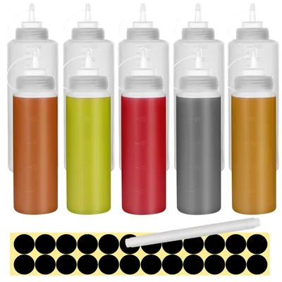 Knickflaschen 10er Set, 16 oz/32 oz, Kunststoff-Dosierflaschen