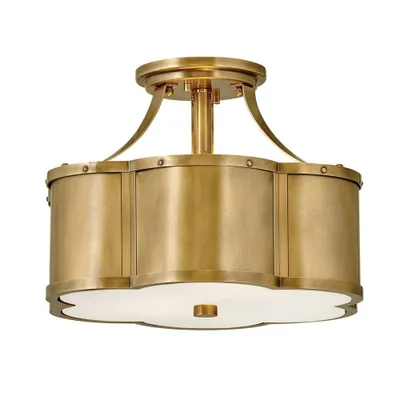 Produktbild von Elstead Chance Deckenleuchte E27 2-fach Heritage Messing