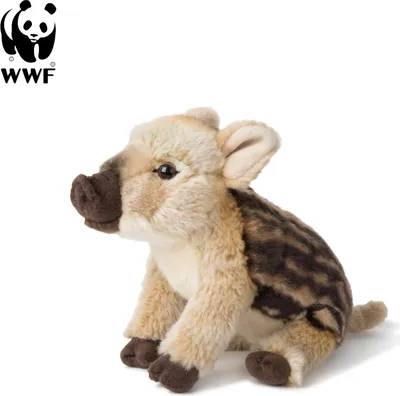 Produktbild von WWF Plüschtier Wildschwein Frischling (23cm) lebensecht Kuscheltier Stofftier Plüschfigur