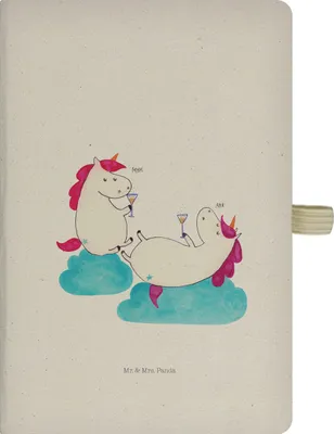 Produktbild von Mr. & Mrs. Panda Adressbuch Einhorn Sekt - Transparent - Geschenk, Unicorn, Schreibheft, Freundin, Tagebuch, Einhörner, Party, Skizzenbuch, Journal, Reisetagebuch