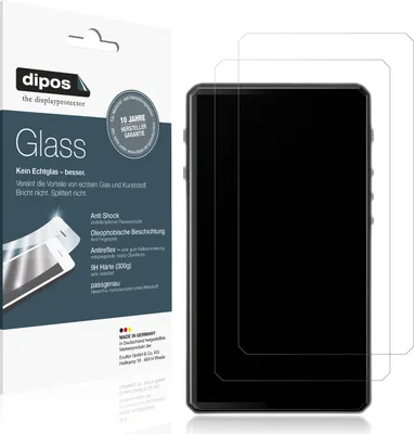 Produktbild von 2x Schutzfolie für HiBy R5 II matt - Anti-Shock 9H Folie dipos Glass Kunststoffglas