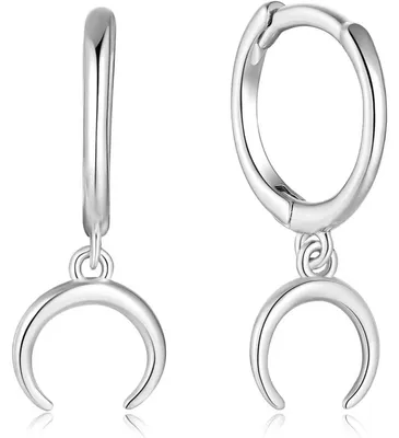 Obrázok produktu pre Náušnice typu "creolen" (okrúhle náušnice), striebro, zlato, 925 sterlingové striebro, hypoalergénne, malé, priemer 40 mm / vnútorný priemer 20 mm